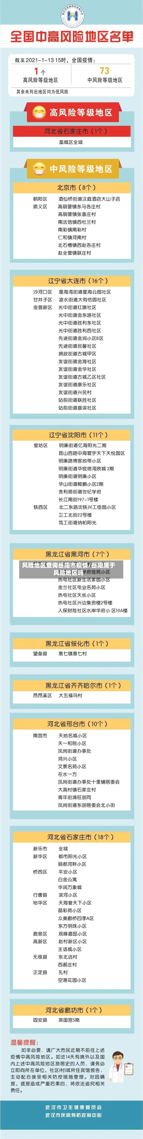 风险地区查询岳阳市疫情/岳阳属于风险地区吗
