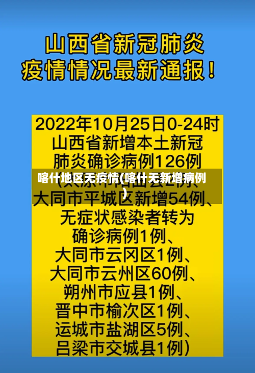 喀什地区无疫情(喀什无新增病例)