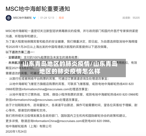 山东青岛地区的肺炎疫情/山东青岛地区的肺炎疫情怎么样